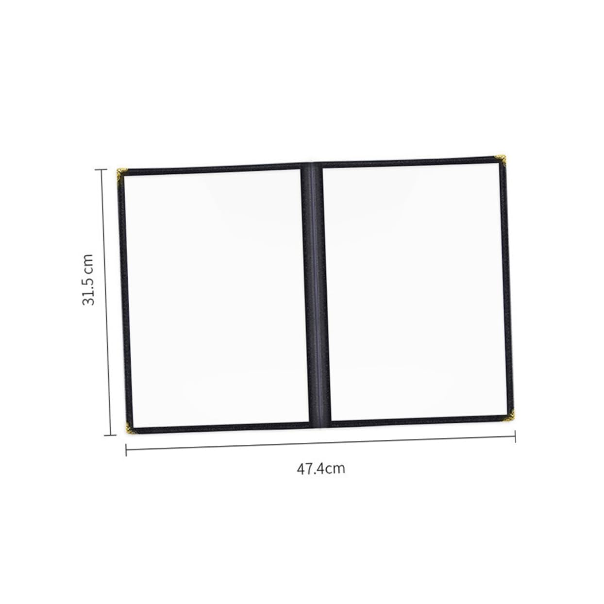 KICHOUSE 2pcs Menu Double-Sided Recipe Cover Water Proof Case Clear Recipe Cover Clear Card Sleeves Clear Protective Film Waterproof Case Recipe Protector Enclosure Transparent PVC