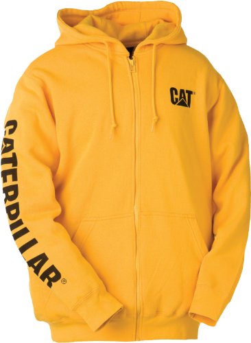 Caterpillar mens Full Zip Hoodies With Front Pouch Pockets Iconic Workwear Logo and S3 Cord Management product thumbnail 15