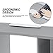 BarberPub Manicure Table, Acetone Resistant Nail Desk, Nail Table with 4 Drawers, 2 Cabinet, Lockable Wheels, Wrist Pad, Nail Desk for Nail Tech, Beauty Salon Silver 0611