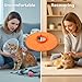 Tressify 17.3 in Pet Cone for Cats and Dogs, 1 Pc Orange Oxford Cloth, Neck ≤19.7 in, Soft Protective Collar, Anti-Lick, Anti-Bite, and Scratch Space Head Cover