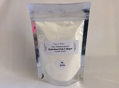 HYDROLIZED FISH COLLAGEN PEPTIDE POWDER 50gm (Low Molecular Weight) for beautiful younger looking, firmer skin. LMW Hyrdrolized Fish Collagen Peptide Powder is the best collagen for skin rejuvenation