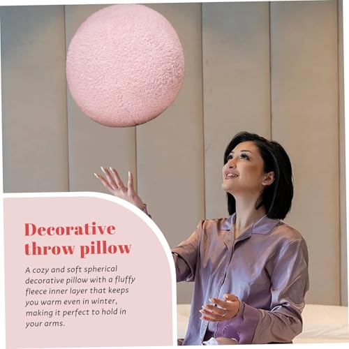 Almohada de bola redonda de 12 pulgadas cojín de esfera suave para sofá 6