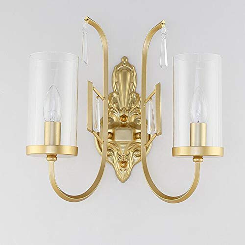 Lampe de mur en cristal luxe léger E14 au style européen moderne