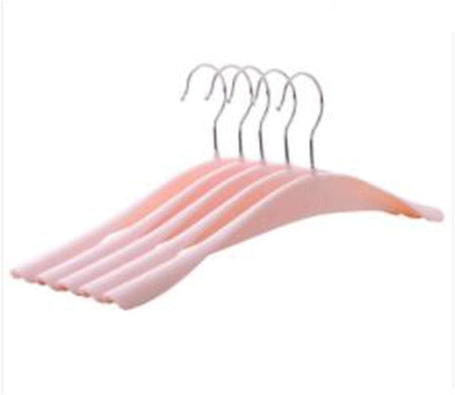 Wide Shoulder Plastic Hanger, Non-Slip Suit Hanger Suitable for Everyday Life (10 Packs) (Color : Light Pink) (Light Pink)