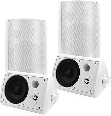 STUDIOFINIX 6.5 Inch Passive Indoor Outdoor Speakers Wired Waterproof with 800Watts, Wall Mount Speaker,for Patio,Covered Porch,Deck,Poolside(4