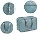 PU Leather Large Travel Toiletry Bag Women Toiletries Bag Skincare Bag Makeup Bag Organizer Make up bag Cosmetic Bag Medicine Bag for Girls (Large, Greyish Blue)