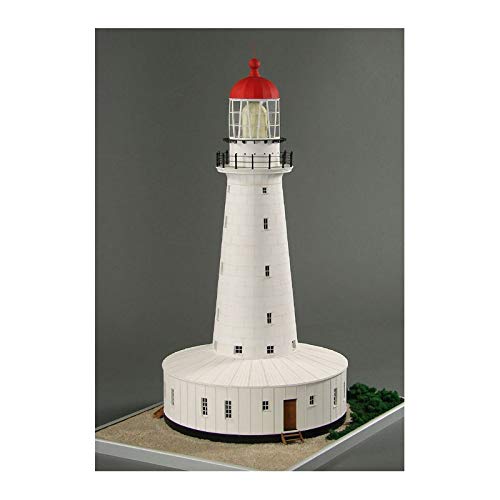 MODELSHIPYARD North Reef Lighthouse Scale 1:72 L 200mm W 200mm H373mm Vessel Model Shipyard