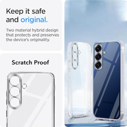 Image of Jkobi Back Cover for Samsung Galaxy S25 (Silicone Clear Shockproof Case with Camera Protection | Soft and Flexible | Transparent)