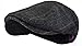 Men's Classic Herringbone Tweed Wool Blend Newsboy Ivy Hat (Large/X-Large, Black Plaid)