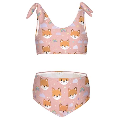 Image of Boccsty Cute Crab Red Blue Girls Swimsuits Kids Bikini Sets 2 Pcs Bathing Suit for 3T