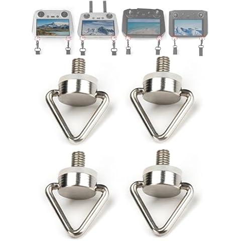 LKTOP 4Pcs Screw Set for DJI RC/RC 2/RC Pro/Smart Remote Controller Accessories, Mini 4 Pro Foldable Lanyard Neck Strap Screws Stainless Steel for DJI Mini 4/3 Series, Air 3/Air 2S, Mavic 3 Series Cover