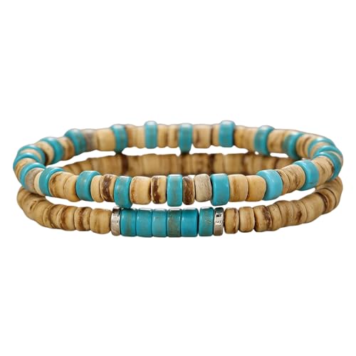 Bracelet en jade pour couple : Cadeau idéal en perles de bois et onyx avec 6 styles
