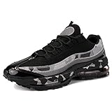  Veluckin Zapatillas de Running para Hombre,Negro,42EU