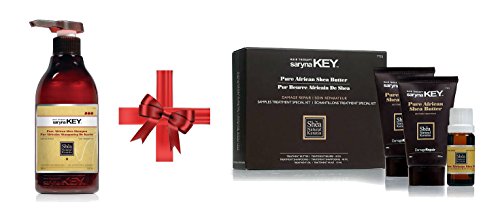Saryna KEY Damage Repair - Shampoo Pure African Shea,16.9 oz PLUS Saryna Key Damage Repair Treatment Special Kit as a GIFT