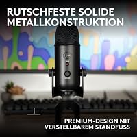 Logitech G Blue Yeti USB-Mikrofon für Aufnahmen, Streaming, Gaming – Ansicht 4