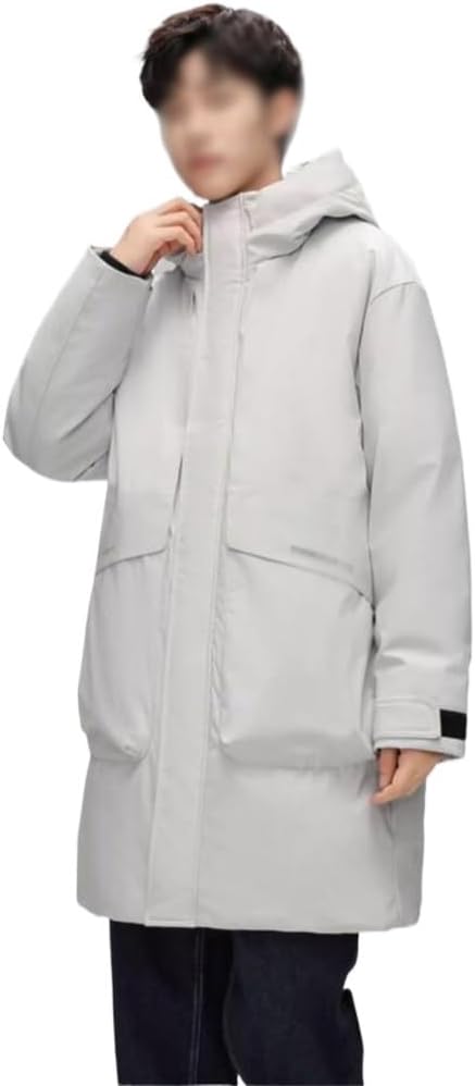 VIDI Long casual fashion sports warm jacket down male winter thick in the long