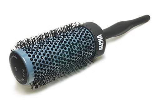 Nano Thermal Ceramic ionic Hair Brush Large (Dark Gray) By Alpha New York