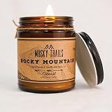 Rocky Mountain National Park Hand Poured Wood Wick Crackle Coconut Wax Candle (8oz)