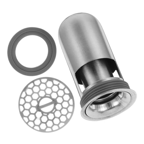 UKCOCO Tapón de Drenaje de Piso Acero Inoxidable con Rejilla Filtro para Cocina Baño Previene Olores y Reflujo Diseño Elegante y Fácil Instalación