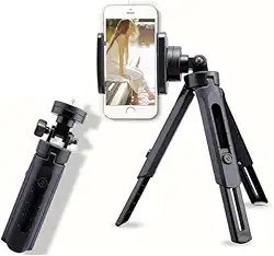 Mini Tripé Suporte de Mesa Universal Articulado 360° para Celular e Smartphone – Estável, Portátil, Ideal para Fotos, Vídeos, Lives, Reuniões Online, Compatível com Diversos Modelos