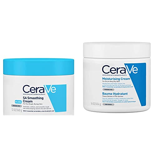 Cerave Cerave Sa Crema Alisadora Anti-Rugosidades |340Gr| Crema Exfoliante De Uso Corporal Para Piel Aspera Y Rugosa + Crema Hidratante |454gr...