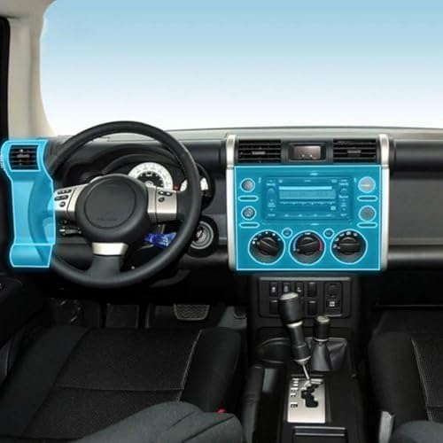 Película PPF antiarañazos protege consola central Toyota FJ 2013-2025