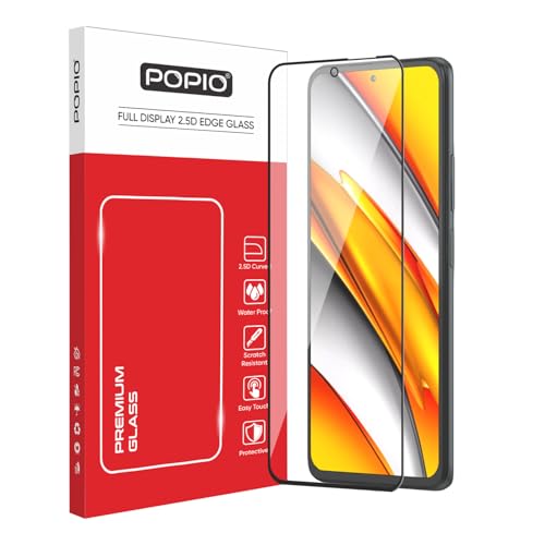 Image of POPIO Military-Grade Gorilla Tempered Glass for Xiaomi Mi 11X / Xiaomi Mi 11X Pro /Xiaomi Poco F3 / Xiaomi 11i / Xiaomi MI 11i | 9H Hardness, Edge-to-Edge, Bubble-Free