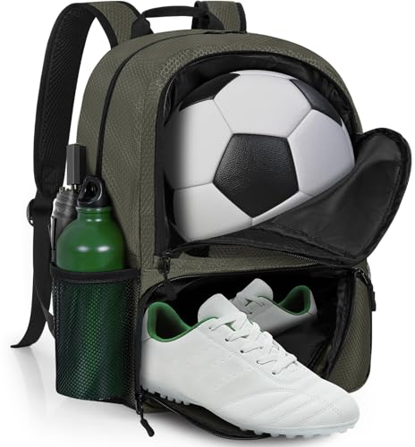Mochila de fútbol para jóvenes GMAK con compartimento para botas y balón