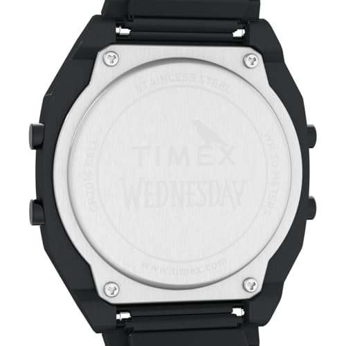 Image of TIMEX Wednesday Grey Tonneau Dial Analog Men's Watch - TW2Y19500X6