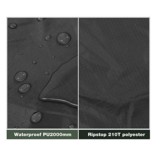Redcamp Hammock Rain Fly Camping Tarp Waterproof, 10X12Ft Lightweight Backpacking Rain Tarp Shelter For Hiking Outdoor, Black #TOP5
