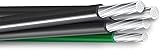 NASSAU ELECTRICAL SUPPLY 50' 2-2-2-4 Aluminum Mobile Home Feeder Cable 600V