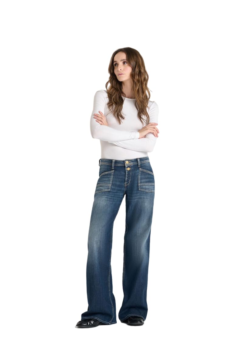 Le Temps des Cerises Leg Lauryn OTA Wide Jeans, Blau Nr. 2