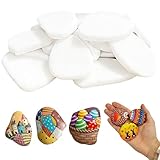 Primasage 16 Stück Flache Steine zum Bemalen, 5-8 cm Steine zum Bemalen Weiß, Natürliche Kieselsteine für DIY Kunst die Gartengestaltung, Vasenarrangements, Blumenerde und Aquariendekoration (Weiß)