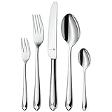 Contenido: cucharas, tenedores, cuchillos, cucharillas y tenedores pequeños (12 de cada uno).