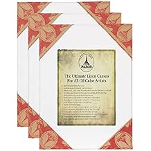 Creative Mark Paris Oil Primed Artists Ultimate Stretched Linen Canvas - Premium Heavy Duty European Style Linen Canvas 3-Packs for Professional Artists, Oils, Archival Work & More! - 24x30