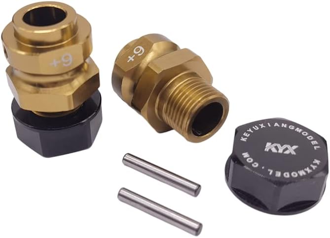 KYX Racing Aluminum 17mm Wheel Hex 9mm Offset Extension Upgrades Accessories for 1/7 1/8 RC Crawler Car Arrma Karton Fireteam Notorious Outcast Talion