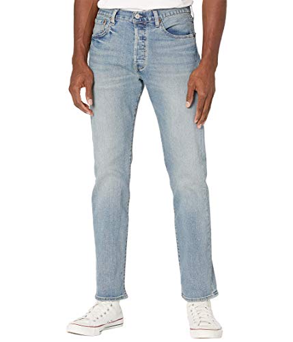 Levi's Men's 501 Original Fit Jeans (Also Available in Big & Tall), Unleaded-Medium Indigo, 34W x 32L