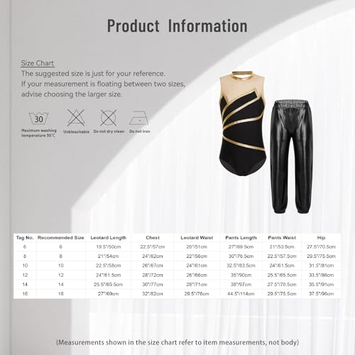 Ensemble de maillot de danse avec pantalon de qualité