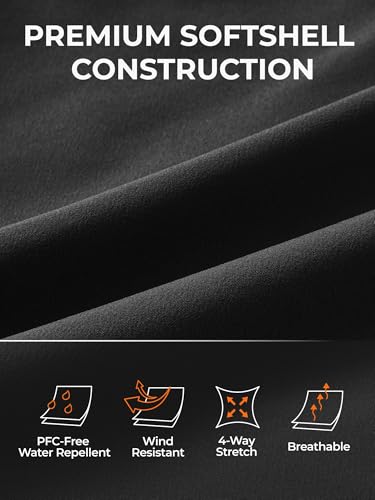 ORORO Men's Heated Softshell Vest with Battery, Soft Shell Heated Golf Vest for Men (Charger Not Included)3