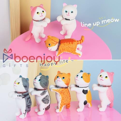 Image of Gifts- Cat Figures, Miniature Figures, Realistic Cat Figures, Cat Figures Toy, Car Decoration Cat, Mini Cute Cats, Decorations, Birthday Gifts