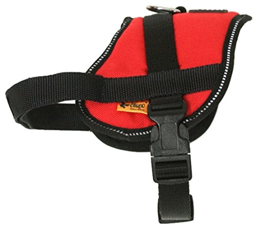 Dingo Dog Harness Handmade Reflective STRONG Modern Sport Type Red 13485