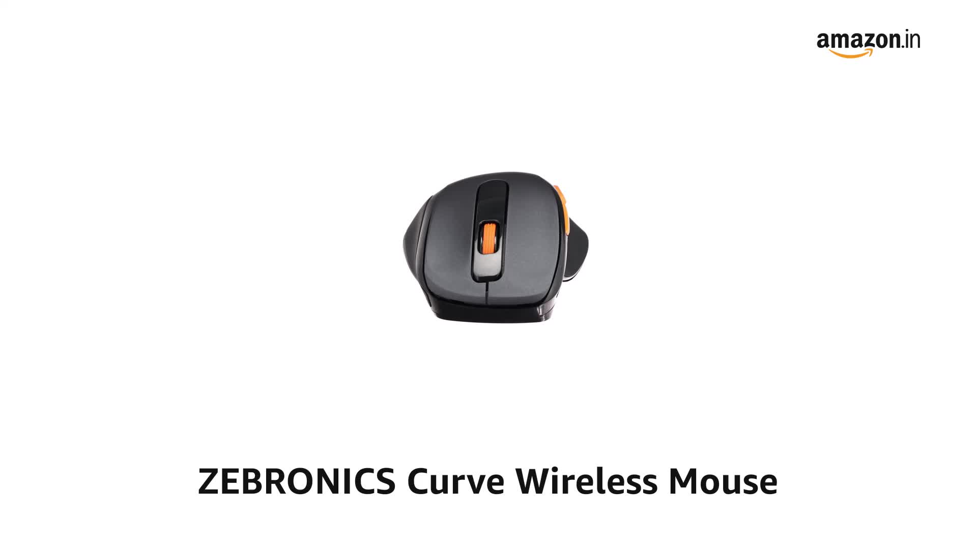 Watch ZEBRONICS Curve Wireless Mouse, High Precision with 800/1200/1600 ...