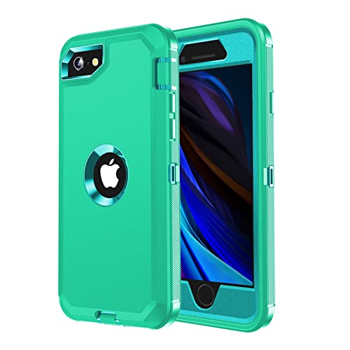 jaroco Finger Sleeves for iPhone SE Case, 0.15mm Superconducting Nanofibers, Smooth Feel, Anti-Sweat with Non-Slip Removable Heavy Duty Full Body Phone Case-Green
