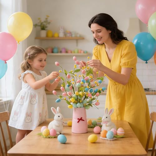 Tiges florales printanières avec 5 branches de printemps réalistes pour vase