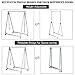 Tangkula Extendable Garment Rack, Heavy Duty Foldable Clothes Rack with Adjustable Hanging Rod, Rolling Clothes Hanger for Home Office (Silver)