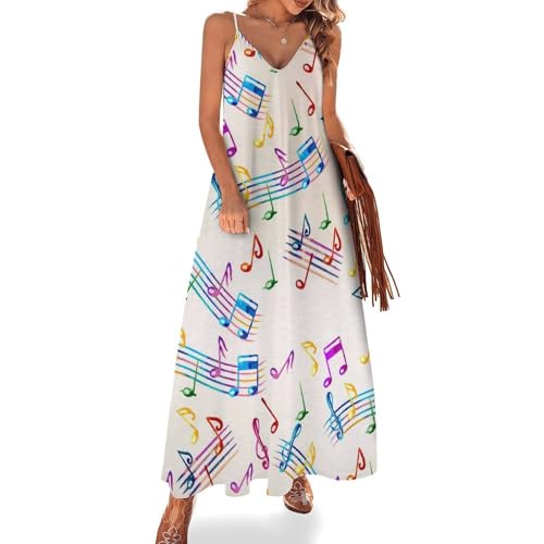 Robe longue pour femme été coupe maxi décontractée Notes De Couleur