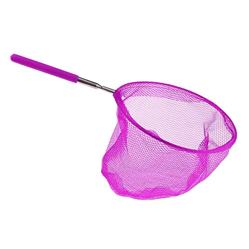 EXCLUZO-Kids-Pond-Fishing-Net-Extend-Telescopic-Butterfly-Insect-Bug-Catcher-Purple