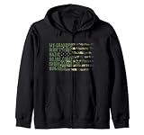My Grandpa Didn't Fight Nazis Drapeau américain Camouflage Sweat à Capuche