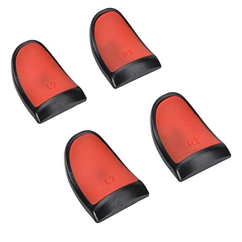 OKBY L2 R2 Knop Extension - Trigger Extenders Extended Grips Soft Touch Controller Knoppen Voor Ps4 (rood)