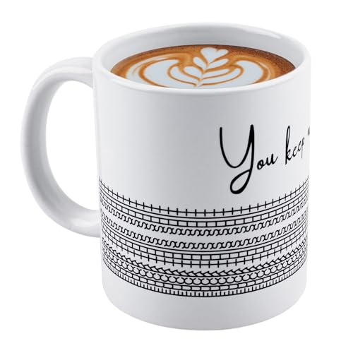 Funny Mugs for Women Coffee Mugs 11oz Funny Ceramic Cup with Handle Gift for Bestie Friend Coworker Lover Microwave and Dishwasher Safe (White)